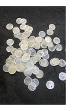 15 mm Yandan Delikli Sedef Boncuk (30 Adet)