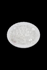 15 mm Yandan Delikli Şeffaf Akrilik Pul Desen Boncuk (11 Adet)