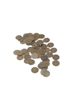 16 mm Eskitme Gold Ortadan Delikli Pirinç Metal Pul Payet (30 Gr 35 Adet)