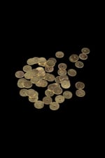 16 mm Gold Ortadan Delikli Metal Pul Payet (30 Gr 35 Adet)