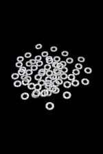 16x4 mm Yuvarlak Gümüş Dikme Taş (100 Adet)