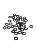 16x4 mm Yuvarlak Halka Desen Siyah Dikme Taş (100 Adet)