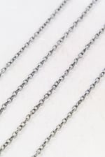 2 mm Antrasit Tonu Zincir Aksesuar Takı Malzemesi 2 Metre