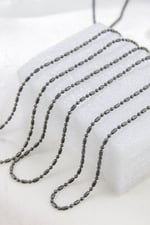 2 mm Gümüş Zincir Aksesuar Takı Malzemesi 2 Metre