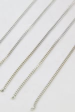 2 mm Gümüş Zincir Aksesuar Takı Malzemesi 2 Metre
