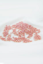 2 Renk Koyu Pudra 4 mm Cam İnci Boncuk Aksesuar Takı Malzemesi (30 Gr 330 Adet)
