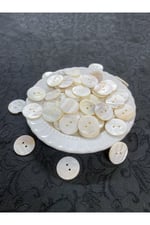 20 mm Çift Delikli Düğme (Gerçek ) (10 Adet)
