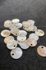 20 mm Yandan Delikli Çanta Pulu Doğal Taş 30 adet