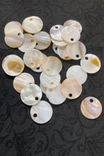 20 mm Yandan Delikli Çanta Pulu Doğal Taş 30 adet
