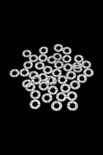 20x5 mm Yuvarlak Gümüş Dikme Taş (100 Adet)