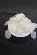 25 mm Yandan Delikli Doğaltaş Çanta Pulu (25 Adet 18 Gram)
