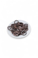 25x4,5 mm Çift Delik Ortası Açık Pul Payet (20 Adet)