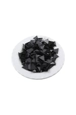 3 Delikli Siyah 14x14 mm Siyah Boncuk Aksesuar (20 Adet)