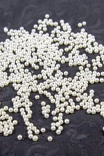 3 mm Krem Ekru Tonları Cam İnci Boncuk Aksesuar Takı Malzemesi (30 Gr 700 Adet)