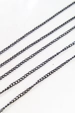 3 mm Siyah Zincir Aksesuar Takı Malzemesi 2 Metre