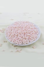 4 mm 2 Boy Karışık Kremsi İnci Boncuk Aksesuar Takı Malzemesi (25 Gr)
