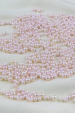 4 mm 2 Boy Karışık Kremsi İnci Boncuk Aksesuar Takı Malzemesi (25 Gr)