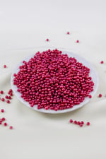 4 mm 2 Renk Kırmızı Plastik İnci Boncuk Aksesuar Takı Malzemesi (25 Gr)