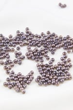 4 mm 2 Renk Koyu Kahve Plastik İnci Boncuk Aksesuar Takı Malzemesi (25 Gr)