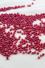 4 mm 2 Renk Parlak Bordomsu Plastik İnci Boncuk Aksesuar Takı Malzemesi (25 Gr)
