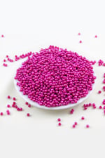 4 mm 2 Renk Pembe Plastik İnci Boncuk Aksesuar Takı Malzemesi (25 Gr)