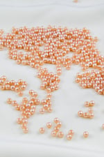 4 mm Açık Gül Rengi Tonu Plastik İnci Boncuk Aksesuar Takı Malzemesi (25 Gr)