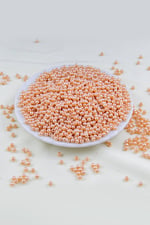 4 mm Açık Gül Rengi Tonu Plastik İnci Boncuk Aksesuar Takı Malzemesi (25 Gr)