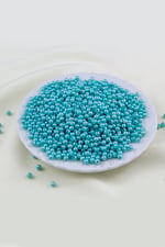 4 mm Açık Yeşil Turkuaz Plastik İnci Boncuk Aksesuar Takı Malzemesi (25 Gr)