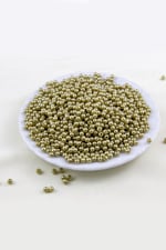 4 mm Açık Zeytin Yeşili Plastik İnci Boncuk Aksesuar Takı Malzemesi (25 Gr)