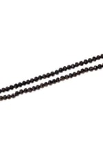 4 mm Antrasit Basık Kristal Cam Boncuk 1 Dizi - (110 Adet)