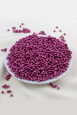 4 mm Asil Bordo Plastik İnci Boncuk Aksesuar Takı Malzemesi (25 Gr)