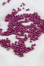 4 mm Asil Bordo Plastik İnci Boncuk Aksesuar Takı Malzemesi (25 Gr)