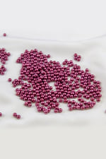 4 mm Bordo Tonunda Cam İnci Boncuk Aksesuar Takı Malzemesi (30 Gr 330 Adet)
