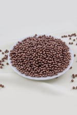 4 mm Bronz Plastik İnci Boncuk Aksesuar Takı Malzemesi (25 Gr)