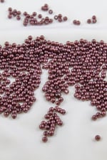 4 mm Canlı Kahve Plastik İnci Boncuk Aksesuar Takı Malzemesi (25 Gr)