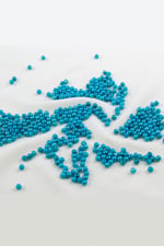 4 mm Canlı Turkuaz Plastik İnci Boncuk Aksesuar Takı Malzemesi (25 Gr)