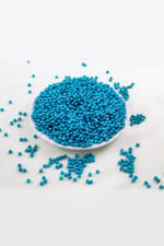 4 mm Canlı Turkuaz Plastik İnci Boncuk Aksesuar Takı Malzemesi (25 Gr)