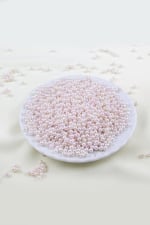 4 mm Çift Renk Karışık Lilamsı Açık Gri Plastik İnci Boncuk Malzemesi (25 Gr)