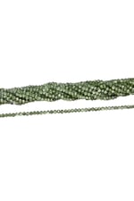 4 mm Çift Renk Yeşil Basık Kristal Cam Boncuk 1 Dizi - (110 Adet)