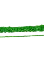 4 mm Çimen Yeşili Basık Kristal Cam Boncuk 1 Dizi - (110 Adet)