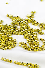 4 mm Gold Plastik İnci Boncuk Aksesuar Malzemesi (25 Gr)