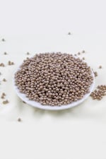4 mm Grimsi kahve Plastik İnci Boncuk Aksesuar Takı Malzemesi (25 Gr)