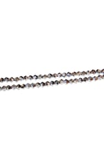 4 mm Gümüş Piramit Kristal Cam Boncuk 1 Dizi - (85 Adet)