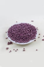 4 mm Kahverengimsi Mor Plastik İnci Boncuk Aksesuar Takı Malzemesi (25 Gr)
