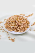 4 mm Karamel Rengi Plastik İnci Boncuk Aksesuar Takı Malzemesi (25 Gr)