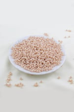 4 mm Koyu Bej Plastik İnci Boncuk Aksesuar Takı Malzemesi (25 Gr)
