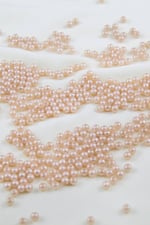 4 mm Koyu Bej Plastik İnci Boncuk Aksesuar Takı Malzemesi (25 Gr)