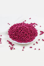 4 mm Koyu Bordo Cam İnci Boncuk Aksesuar Takı Malzemesi (30 Gr 330 Adet)