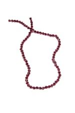 4 mm Koyu Bordo Piramit Kristal Cam Boncuk 1 Dizi - (85 Adet)