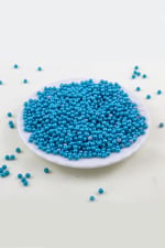 4 mm Koyu Canlı Turkuaz Plastik İnci Boncuk Aksesuar Takı Malzemesi (25 Gr)